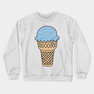 Blue Ice Cream Cone Crewneck Sweatshirt